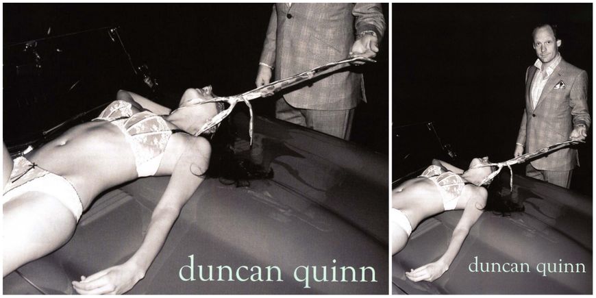 Šokující reklama značky Duncan Quinn vyobrazuje uškrcenou ženu